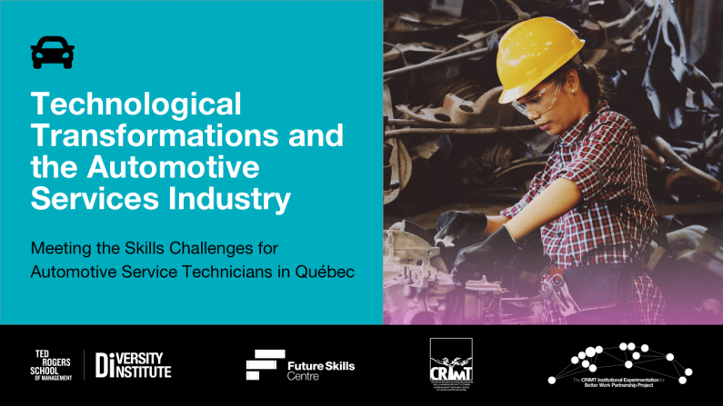 Publication – Technological Transformations and the Automotive Services Industry. Meeting the Skills Challenges for Automotive Service Technicians in Québec
