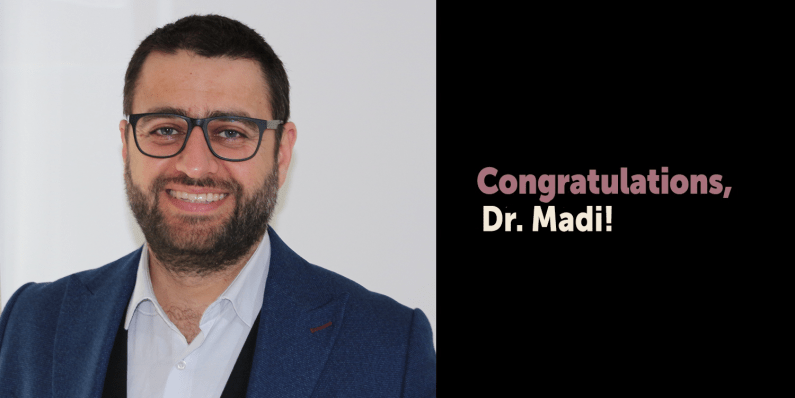 Congratulations – Dr. Madi!
