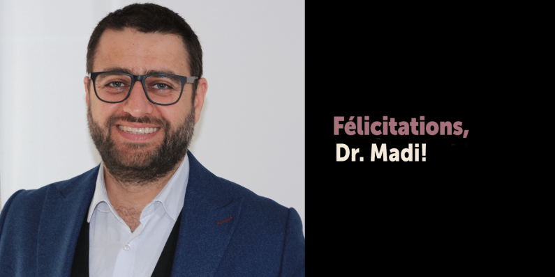 Félicitations – Docteur Madi!