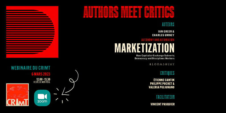 WEBINAIRE – AUTHORS MEET CRITICS￼