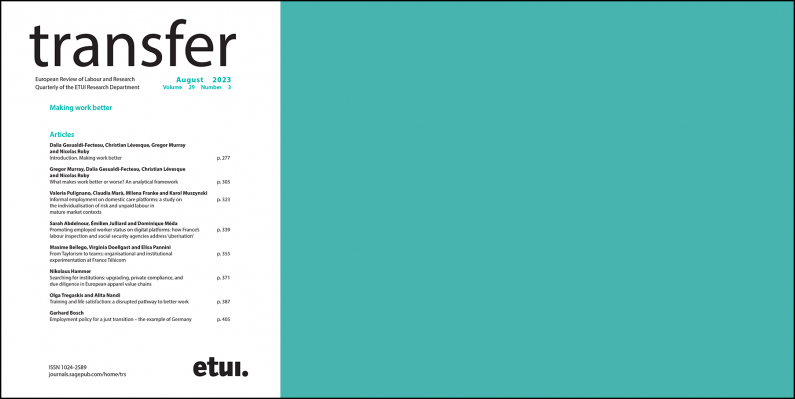 Publication – Améliorer le travail