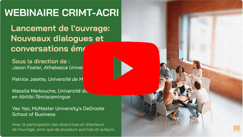 Le webinaire est en ligne — Nouveaux dialogues et conversations émergentes en relations industrielles