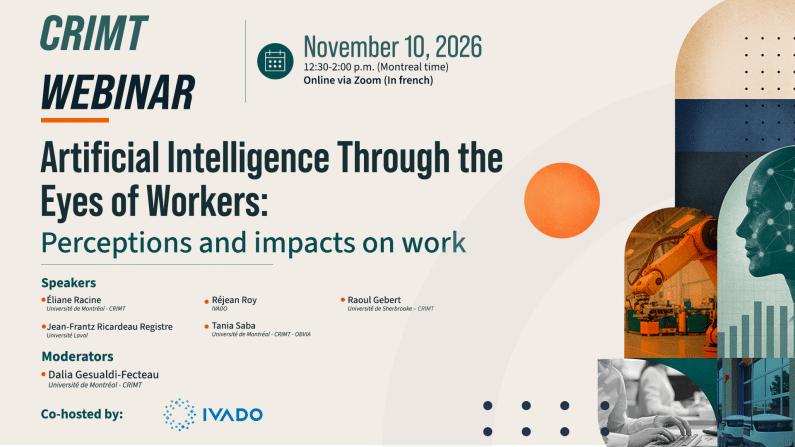 CRIMT Webinar | Artificial Intelligence from Workers’ Perspectives: Perceptions and Impacts on Working Life